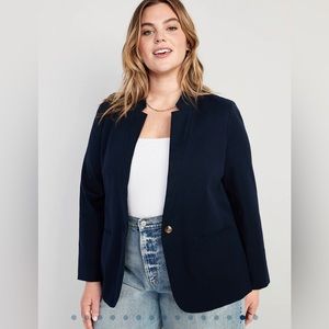 Notched Collar Pixie Blazer for Women (Old Navy), Navy, XXL, NWT- never opened